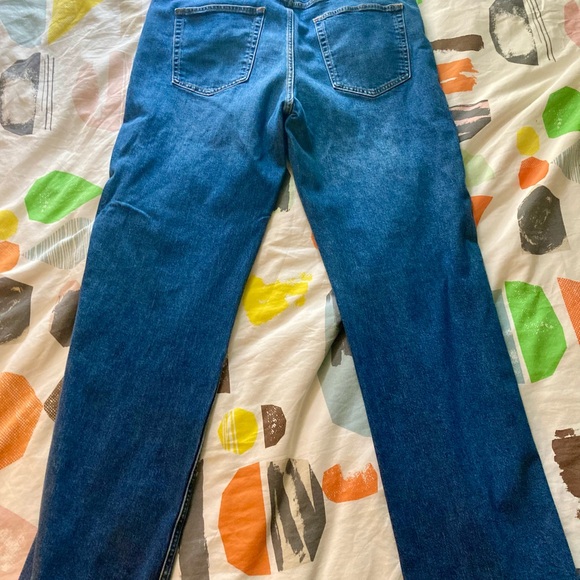 Gap Mid Rise ‘90s Loose Jeans with Washwell 32 long Dark Indigo - Picture 2 of 4